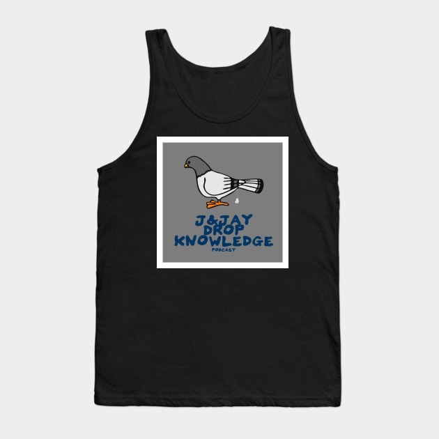 J and Jay Drop Knowledge Bird Pooping Tank Top by J and Jay Drop Knowledge